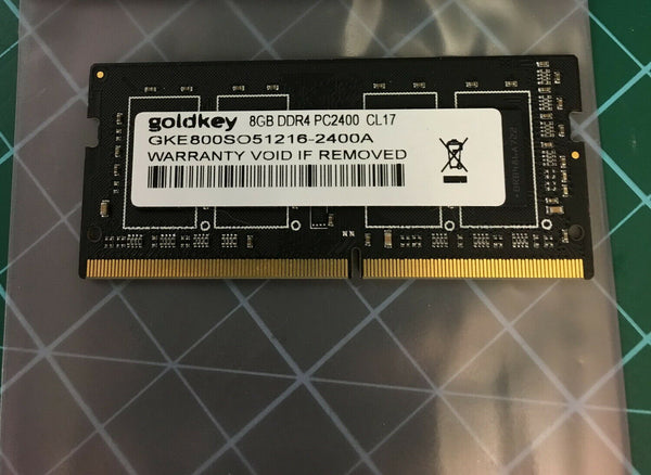 GOLDKEY 8GB DDR4 PC2400 CL17 RAM SODIMM GKE800SO51216-2400