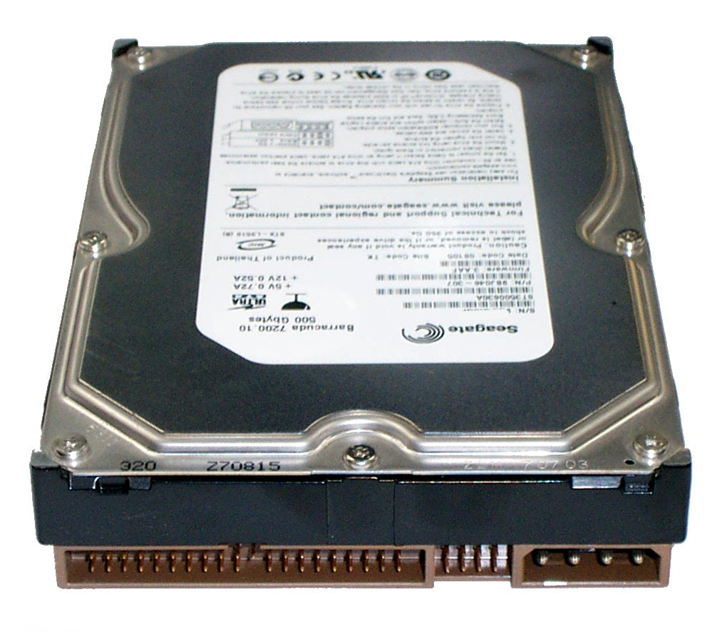 Seagate St3500630a Barracuda 500gb 7.2k Ide Ata100 1 3.5 Hdd